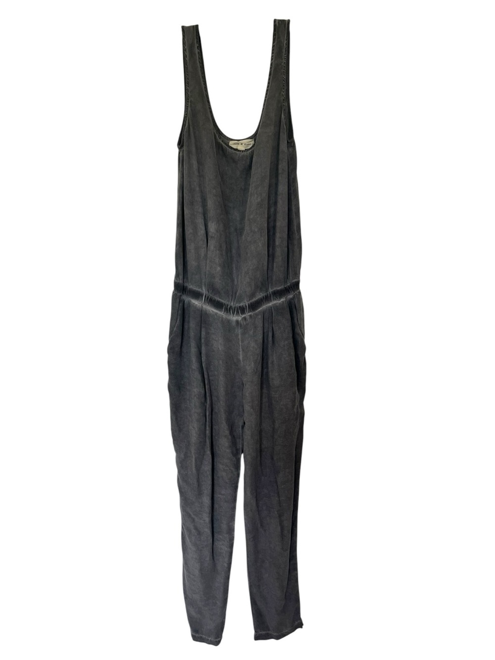 Close Stone 100% Rayon Gray Jumpsuit Size Small  Relaxed Fit